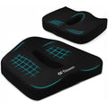 Cuscino per Seduta Ergonomico in Memory Foam con Supporto Lombare per Ufficio Auto Gaming e Smart Working