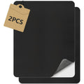 Set di 2 toppe autoadesive in ecopelle nere 20 x 28 cm