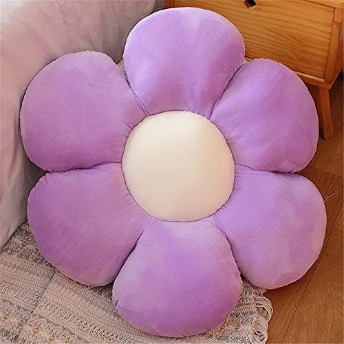Cuscino Decorativo a Fiore in Peluche Morbido per Divano Sedia Camera e Angolo Lettura Viola 30 ¡Á 30 cm