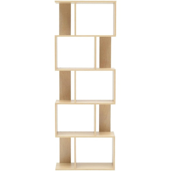 Libreria Moderna in Legno con 5 Ripiani Beige 169 x 60 x 24 cm